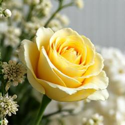 Butter yellow buket til baby shower